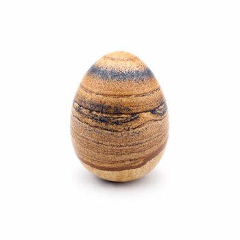 Edelstein-Ei Landschaftsjaspis 50x38mm