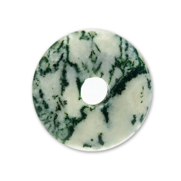 Donut Baum-Achat (Dendritenchalcedon) 40mm