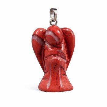 Anh�nger Engel Jaspis rot