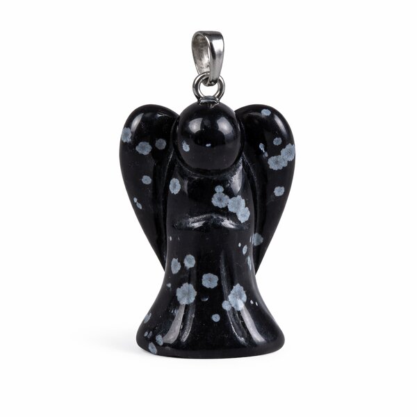 Anh�nger Engel Schneeflockenobsidian