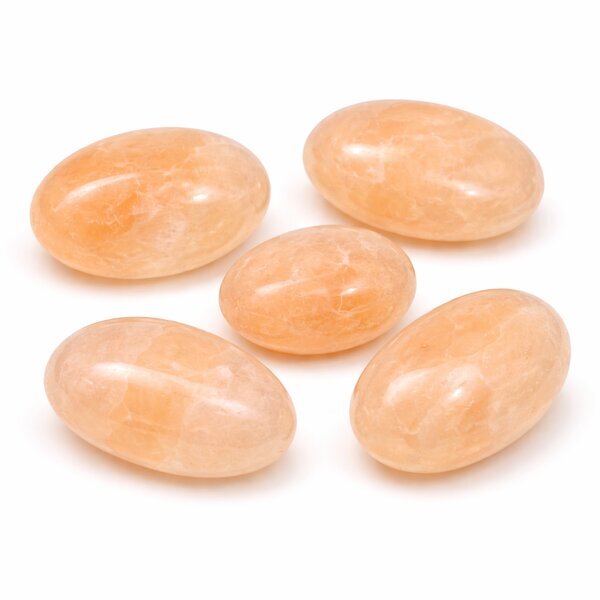 Trommelstein Alabaster (Gips, Atlasspat, Selenit)