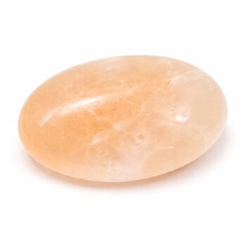 Trommelstein Alabaster (Gips, Atlasspat, Selenit)