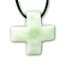 Anhänger gleichschenkliges Kreuz Serpentin (China-Jade)