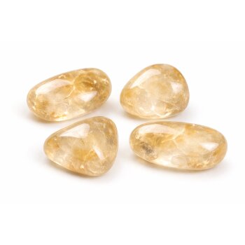 Trommelstein Citrin (echt) S (25x15mm)