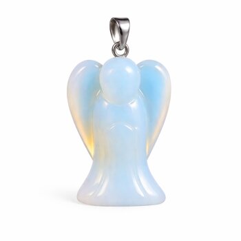 Anhänger Engel Opalglas