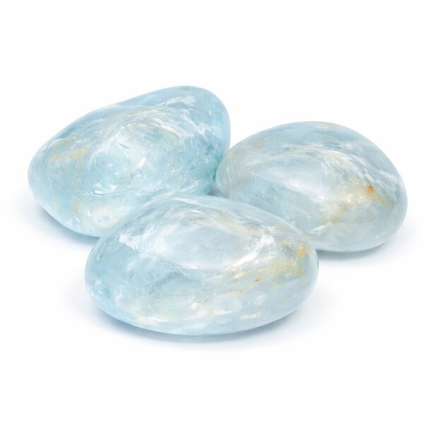 Trommelstein Topas blau (unbehandelt) L (30 bis 40mm)