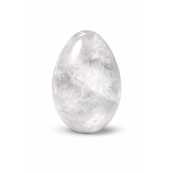 Edelstein-Ei Bergkristall 40x30mm