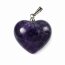 Anhänger Herz Amethyst bauchig
