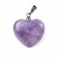 Anhänger Herz Amethyst bauchig