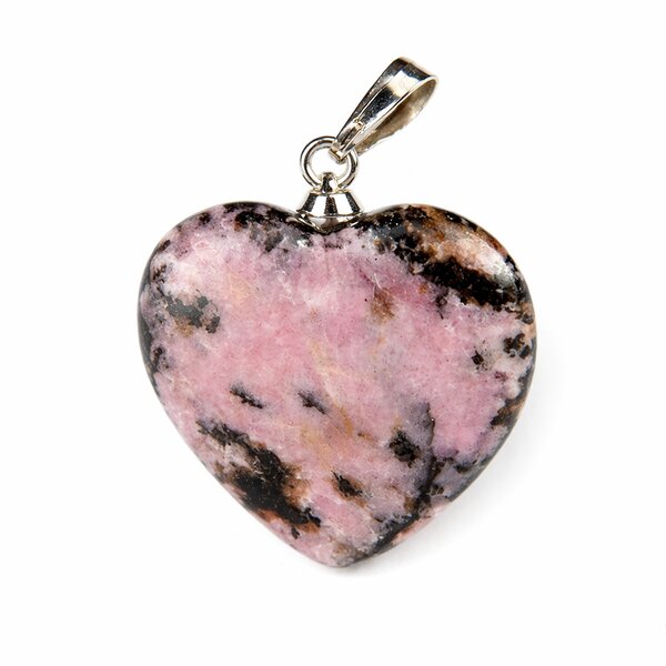 Anhänger Herz Rhodonit