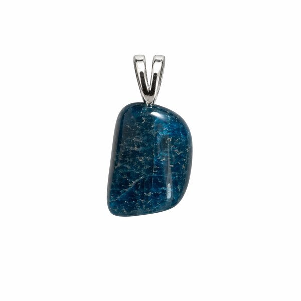 Anhänger Apatit blau mit 925er Silberöse