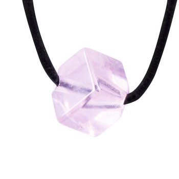 Würfel aus Rosenquarz 12mm