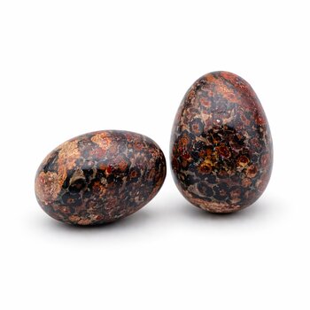 Edelstein-Ei Leopardenfelljaspis