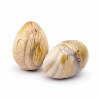 Edelstein-Ei versteinertes Holz