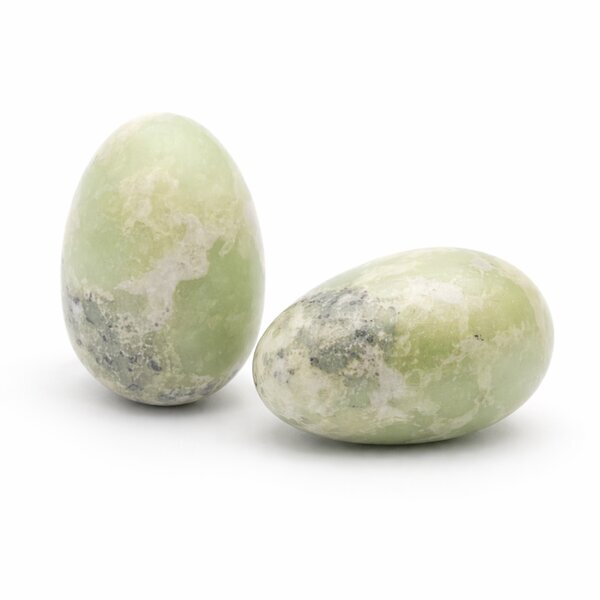 Edelstein-Ei Serpentin (China-Jade)