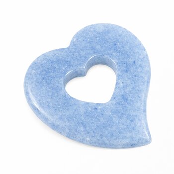 Anh�nger Herz in Herz Blauquarz
