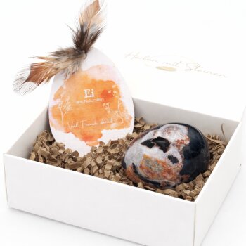 Edelstein-Ei Sardonyx