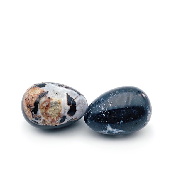 Edelstein-Ei Sardonyx 48x35mm