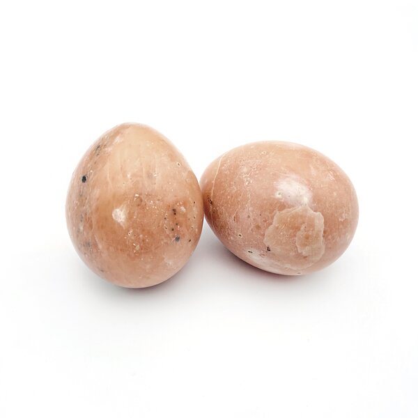 Edelstein-Ei Orangencalcit 60x40mm