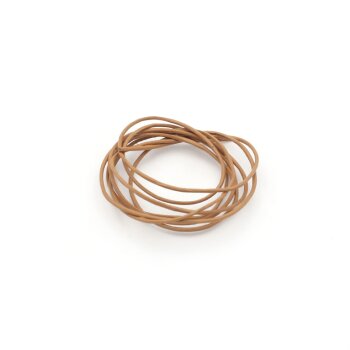 Lederband einfach, bunt (1mm) natur