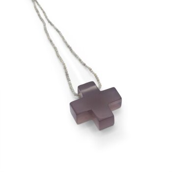 Anhänger gleichschenkliges Kreuz Achat