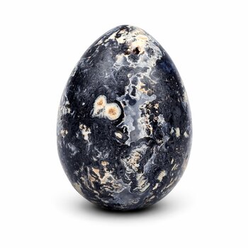 Einzelst�ck Edelstein-Ei Achat blau A-Qualit�t
