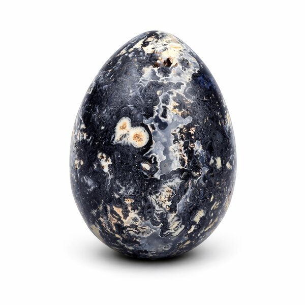 Einzelst�ck Yoni-Ei Achat blau A-Qualit�t