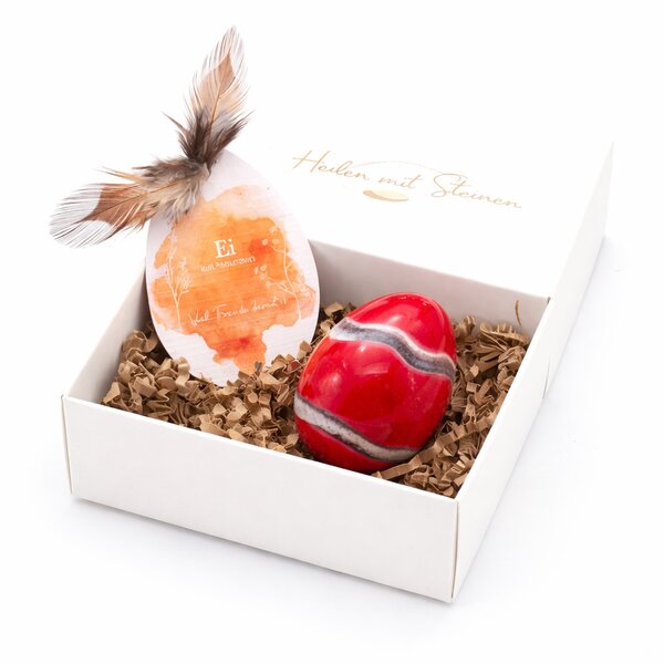 Yoni-Ei Jaspis rot 50x38mm