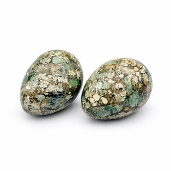 Edelstein-Ei Chalcedon gr�n (Chromchalcedon)