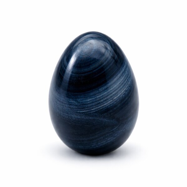 Yoni-Ei Lamellen-Obsidian 50x38mm