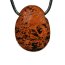 Mahagoni-Obsidian Lochstein "Tropfen"