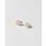 Ohrstecker "Glühende Atlantikmuschel" (silber roségold)