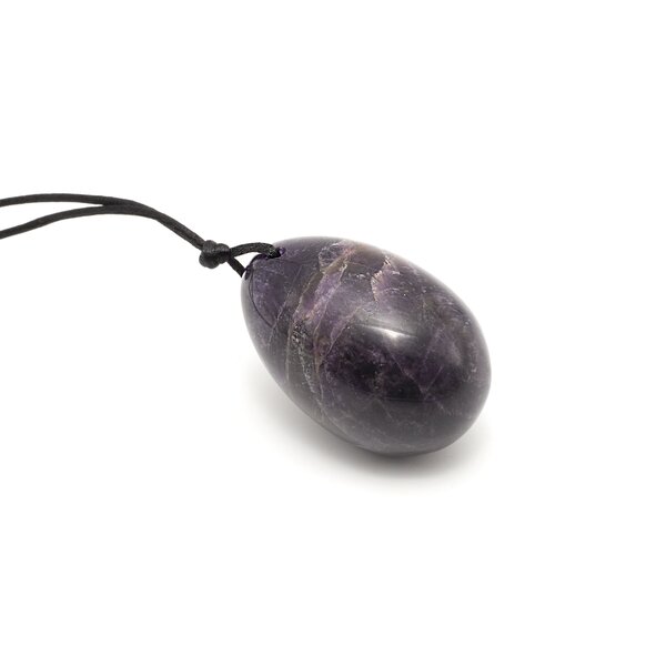 3er Set Yoni- Eier mit R�ckholb�ndchen Amethyst