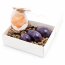 3er Set Yoni- Eier mit Rückholbändchen Amethyst