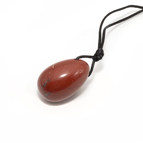 3er Set Yoni- Eier mit R�ckholb�ndchen Jaspis rot