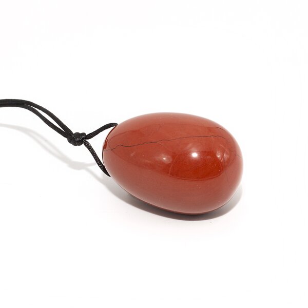 3er Set Yoni- Eier mit R�ckholb�ndchen Jaspis rot