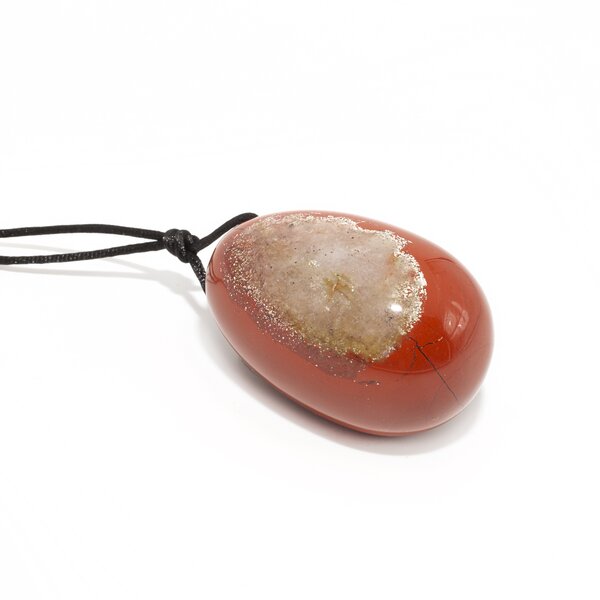 3er Set Yoni- Eier mit R�ckholb�ndchen Jaspis rot