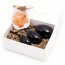 3er Set Yoni- Eier mit Rückholbändchen Obsidian