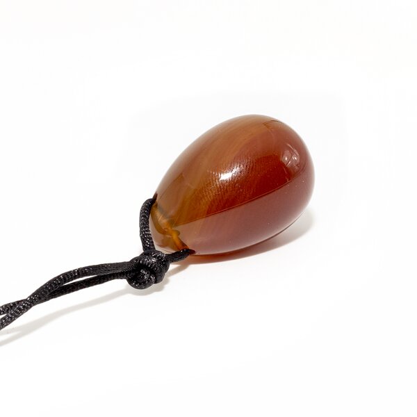 3er Set Yoni- Eier mit R�ckholb�ndchen Karneol