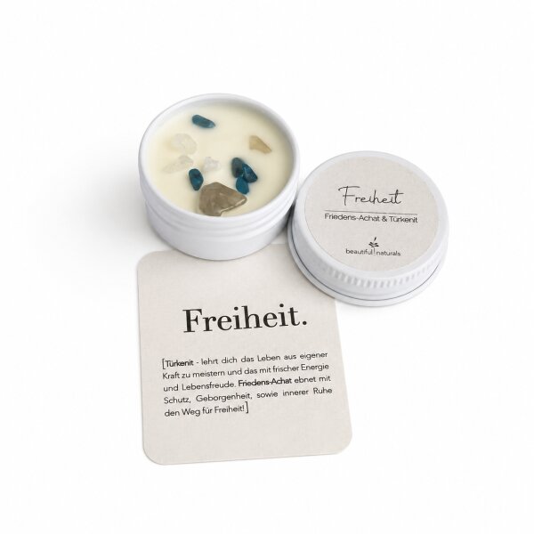 Heilstein-Kerze "Freiheit" S
