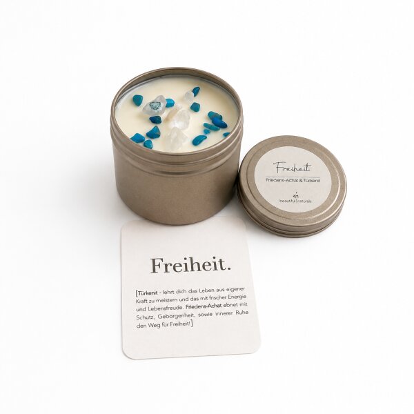 Heilstein-Kerze "Freiheit" M