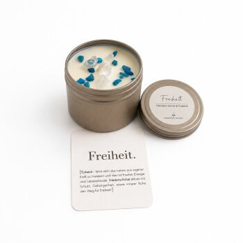 Heilstein-Kerze "Freiheit" M