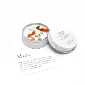 Heilstein-Kerze Mut S