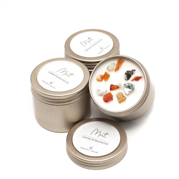 Heilstein-Kerze Mut M