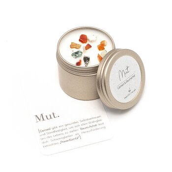 Heilstein-Kerze Mut M