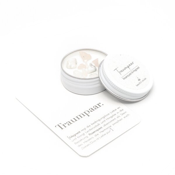 Heilstein-Kerze Traumpaar S