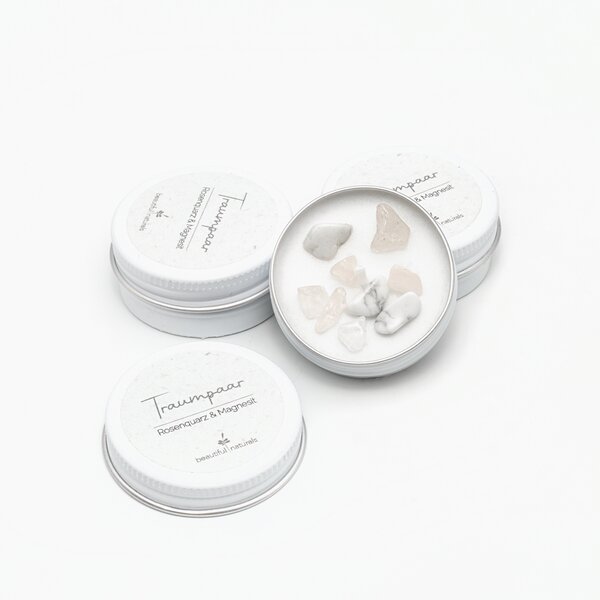 Heilstein-Kerze Traumpaar S