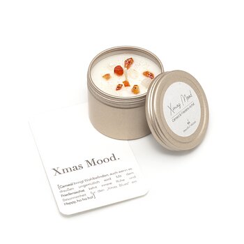 Heilstein-Kerze Xmas Mood M