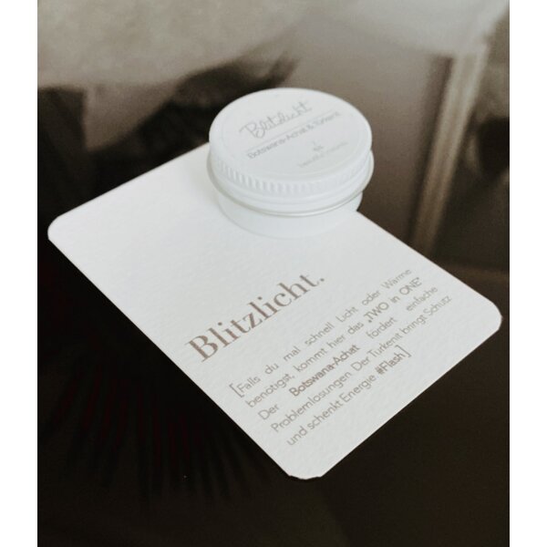 Heilstein-Kerze Blitzlicht S