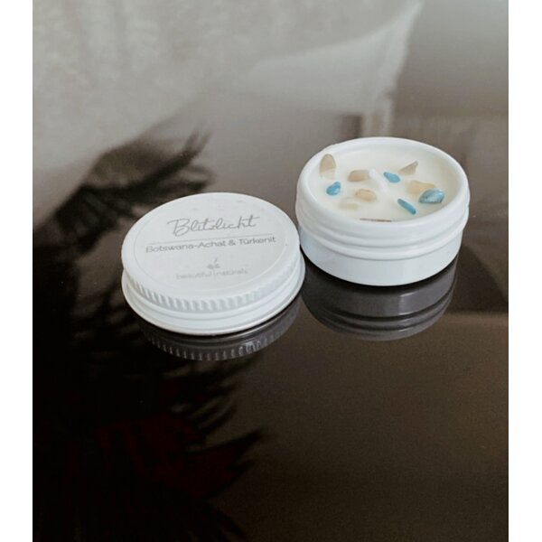 Heilstein-Kerze Blitzlicht S